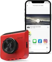 [70mai] Dash Cam A400, Red, 2K QHD, 2" LCD, Built in WiFi Smart Dash Camera for Cars, Parking Monitor, 145° Wide-Angle FOV, WDR Night Vision, iOS/Android Mobile App