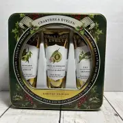 Crabtree & Evelyn Hand Therapy Ltd Edition Gift Tin 3 scents 1.5 oz ea