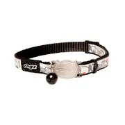 Rogz Reflectocat Collar Safeloc Black