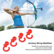 4Pcs Archery Bow String Silencers Monkey Tail Compound Bow String Stabilize LJ