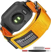 Compatible for Garmin Venu/Venu 2/Venu 3/ Venu 2 Plus/Venu Sq/Venu Sq 2/ Venu Sq Music (Not Venu 2S) Quick Pins Watch Band, Super Rugged Nylon Sports Strap With Woven Loop Design