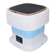 11.5L Folding Washing Machine Mini Portable Drain Pipe 100-240V EU Plug Blue