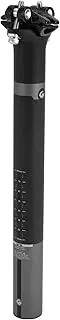 X AUTOHAUX Bike Seat Posts Shock Absorbing Bike Saddle Post Seat Tube Matte Black Gray 1 Pc 31.6x300mm Carbon Fiber