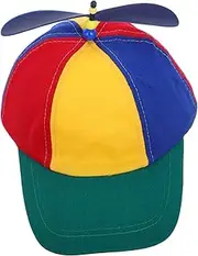 [TOGEVAL] Propeller Baseball Cap Hats Baseball Cap for Boys Baseball Cap for School Propeller Beanie Flat Brim Helicopter Hat Flat Brim Novelty Cap Flat Brim Baseball Cap Funny Hat Cotton