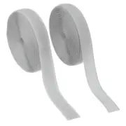 Sew on Hook and Loop Tape, 3/4 Inch Nylon Fastener Strips 5 Yards (Light Grey)