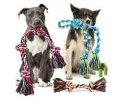 5 Pack Heavy Duty Dog Rope Toy for Aggressive Chewers, Tough Tug of War Dog Toys
