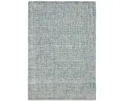 Malton Dots Contemporary Ivory Blue Handmade Wool Floor Rug - 4 Sizes