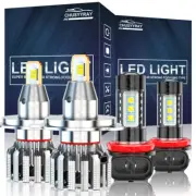For Honda Ridgeline 2006-2014 LED High Low Beam Headlight+Fog Light Bulbs Kit (for: Smart)