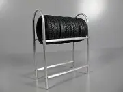 "Toy Scale Tire Rack Stand " Aluminum Tamiya 1/10 HPI RC4WD Drift Tire Rim Wheel