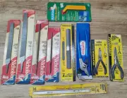Alot of 10 New Vintage Tools Nicholson File Stanley Olympia Channel Lock Plasplu