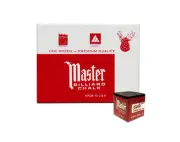 Master Billiard/Pool Cue Chalk - Black - 1 Pack/12 Pieces