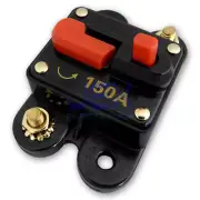 150 Amp In-Line Circuit Breaker Solar/Audio/Car/RV 150A/150AMP Fuse 12V/24V DC