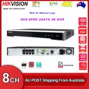 Hikvision 4K 8MP 8CH POE NVR Original OEM DS-7608NI-K2/8P Network Video Recorder