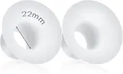 Durceler 22mm Silicone Flange Inserts Compatible with Medela/for Spectra S1 S2 / Elvie / S18 S21 / Momcozy S9 S12/ TSRETE 24mm Breast Pump Shields or Freemie 25mm; Reduce Nipple Tunnel Down to 22mm
