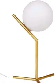 Globe Table Lamp, TD00965 Mid-Century Golden Desk Lamp for Bedroom,Living