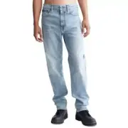 CALVIN KLEIN Men's Standard Straight-Fit Stretch Jeans Limelight Size 29Wx30L