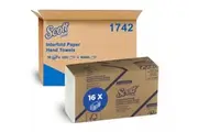 New Scott 1742 Interfold Hand Towel - White Carton (16 Packs)