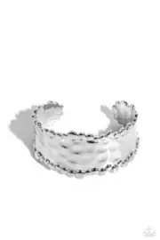 Paparazzi Handcrafted Haute Silver Bracelet NWT