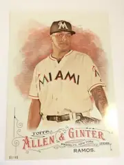 2016 Topps Allen & Ginter Jumbo 5x7 A.J. Ramos Marlins 51 #’d 01/49