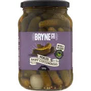 Bryne Co Pickled Baby Cucumbers 500g