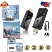 Wireless HDMI Extender Kit: 1080P Transmitter/Receiver with USB Type-C Adapter