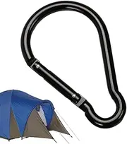 Carabiner Clip - D-Ring Clip | Locking Key Chain Carabiner Clips | Light-Weight Carabiners 3.9 inches Aluminium Alloy Material, Large Hooks for Keys, Backpack, Camping, Fishing