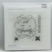 Close To My Heart (CTMH) B1637 With Sympathy New Acrylic Stamp Set. T
