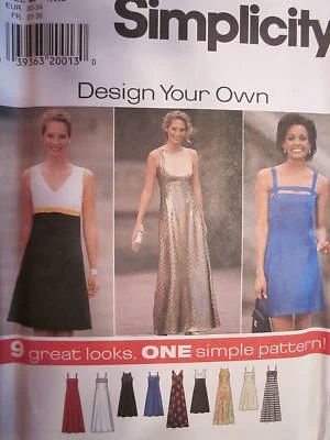 7510 UNCUT Simplicity SEWING Pattern Misses Design Your Own Dress OOP SEW STYLE