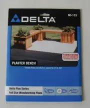 Delta Woodworking Plan 80-133 Planter Bench Boxes 20.5” square by 17” tall New