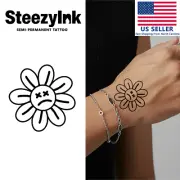 SteezyInk temporary tattoo Wilted Whimsy last upto 2 weeks 2 x 2 inch