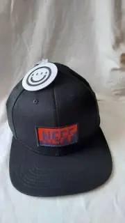 NEFF BLACK SNAPBACK NEW WITH TAGS