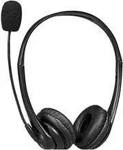 OY136 3.5mm Computer Headset with Microphone Noise Cancelling Head-Mounted Headphone Wired Call Center Headsets for Business Call Center