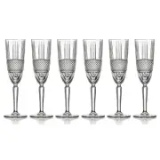 NEW RCR Crystal Brillante Champagne Flute Set 190ml 6pce