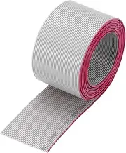 uxcell 26AWG IDC Wire Flat Ribbon Cable 2m/6.6ft Length 1.27mm Pitch 34 Pin Gray for JTAG/ISP Connecting