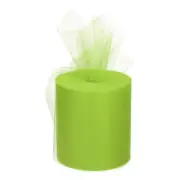 200 Yards Tulle Ribbon Rolls Netting Fabric Spools 6 Inch Light Green