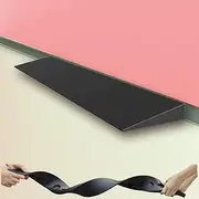 MAEEHDNKM Rubber Threshold Ramp 2/5" 3/5" Rise Wheelchair Ramp, Lightweight Steps Transition Ramp, Non-Slip Doorway Entry Ramps for Home Garage Curb Sidewalk(98x12x3 cm (38"x4.7"x1.2"))