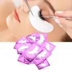 50 Pcs Under Eye Pads Petal Shape Eyelash Grafted Extensions Patches Pads Purple