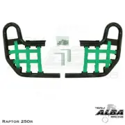 Kawasaki KFX 450R Nerf Bars Alba Racing Black Black 188 T1 BG
