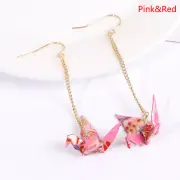 Kranich Earrings Origami Miniblings Bird Cranes Faltkunst Senbazuru PaperBDA^ rf
