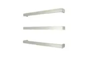 Radiant SBSTR-650 Heated/Non-Heated Single Square Towel Rail - 650mm - Mirror Polished (1 Piece)