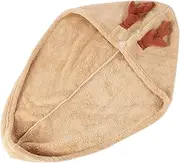 BATHVEVE Antler Shower Hair Dry Wrap Coral Fleece Towel Cap for Quick Drying High Absorbency for Home Gym Travel Durable and Comfortable
