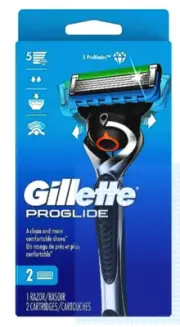 Gillette ProGlide Razor for Men, Handle + 2 Blade