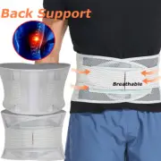 DOUBLE PULL Lumbar Lower Back Support Brace Lumbago Recovery Pain Relief MEN