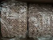 (2) ROLLS 10 YDS FLOWER DIAMOND MESH WRAP RHINESTONE BLING RIBBON