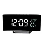 Alarm Clock USB-Cable LED Time Display 12/24 Hours Format Selection For Bedroom
