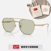 在飛比找PChome24h購物優惠-【RayBan 雷朋】雙槓金屬太陽眼鏡(RB3724D-00