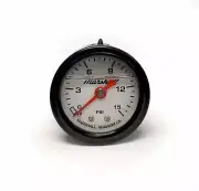 ENGINE WORKS 52200B Liquid Filled Fuel Pressure Gauge 1-1/2" White, 0-15 psi