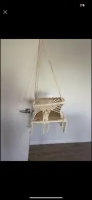 Luxury macrame swing for baby / toddler
