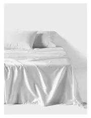 [Linen House] Nara Bamboo Cotton 400TC Sheet Set in White