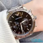 EMPORIO ARMANI 亞曼尼 三眼計時-石英男錶 AR11241